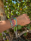 Wayuu Skinny bracelet - Pink Aura