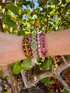 Wayuu Skinny bracelet - Pink Aura