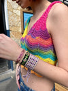 Wayuu Skinny bracelet - Pink Aura