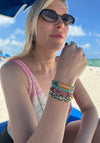 Wayuu Skinny bracelet - Pink Aura