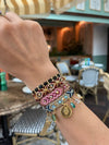 Wayuu Skinny bracelet - Pink Aura