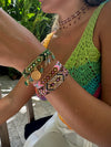 Kalepsu Wayuu bracelet - Nature Green