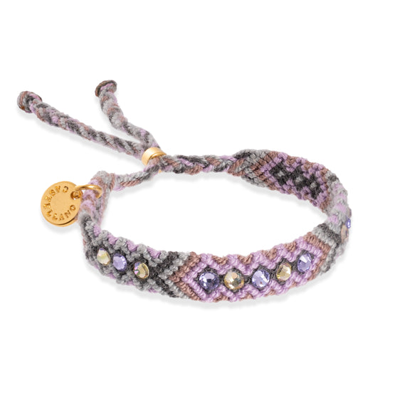 Wayuu Skinny bracelet -Lilac