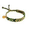 Wayuu Skinny bracelet - Nature Green