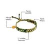 Wayuu Skinny bracelet - Nature Green