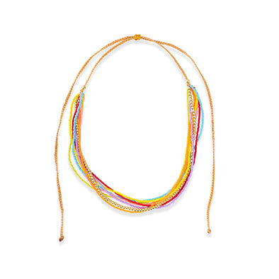 Miyuki Beads Necklace-Rainbow