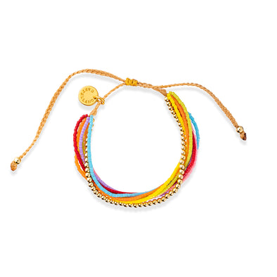 Miyuki Stack Bracelet- Rainbow