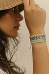 Wayuu Skinny bracelet -Lilac