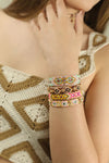 Wayuu Skinny bracelet - Vainilla