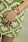 Wayuu Skinny bracelet - Aqua